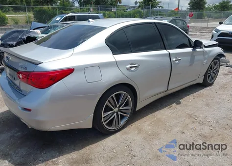 2015 Infiniti Q50 Sport из США, поврежденный, VIN JN1BV7AP8FM335266